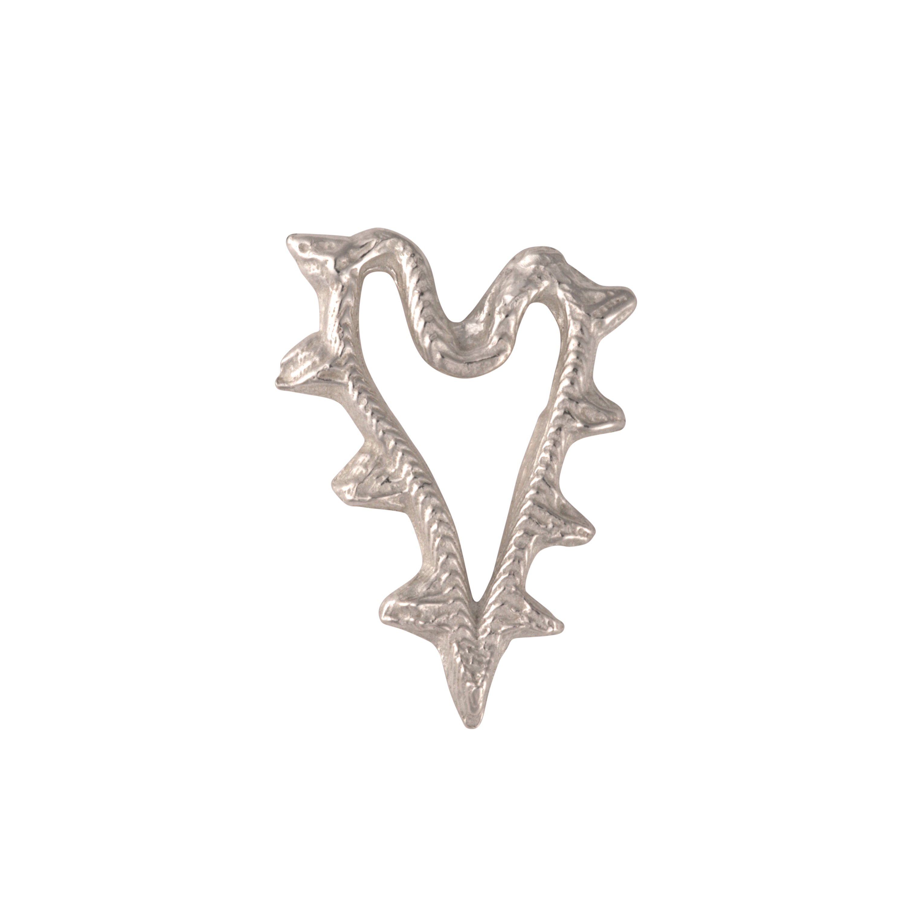Spiked Heart Right Earring