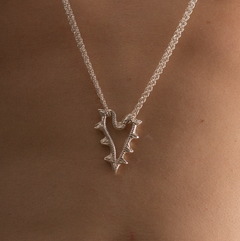 Spiked Heart Necklace