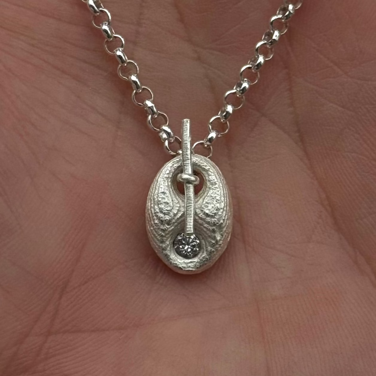 Stoned Bean Necklace