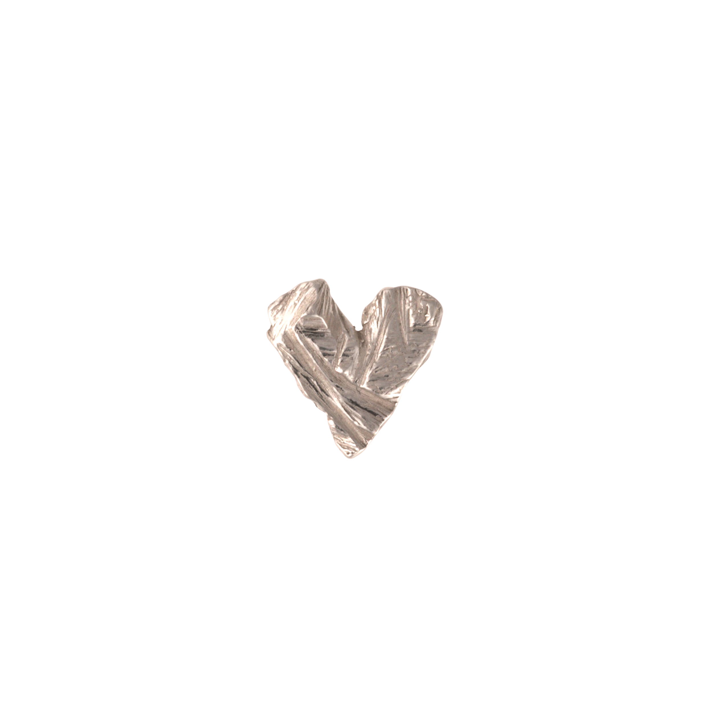 Sawblade Heart Stud