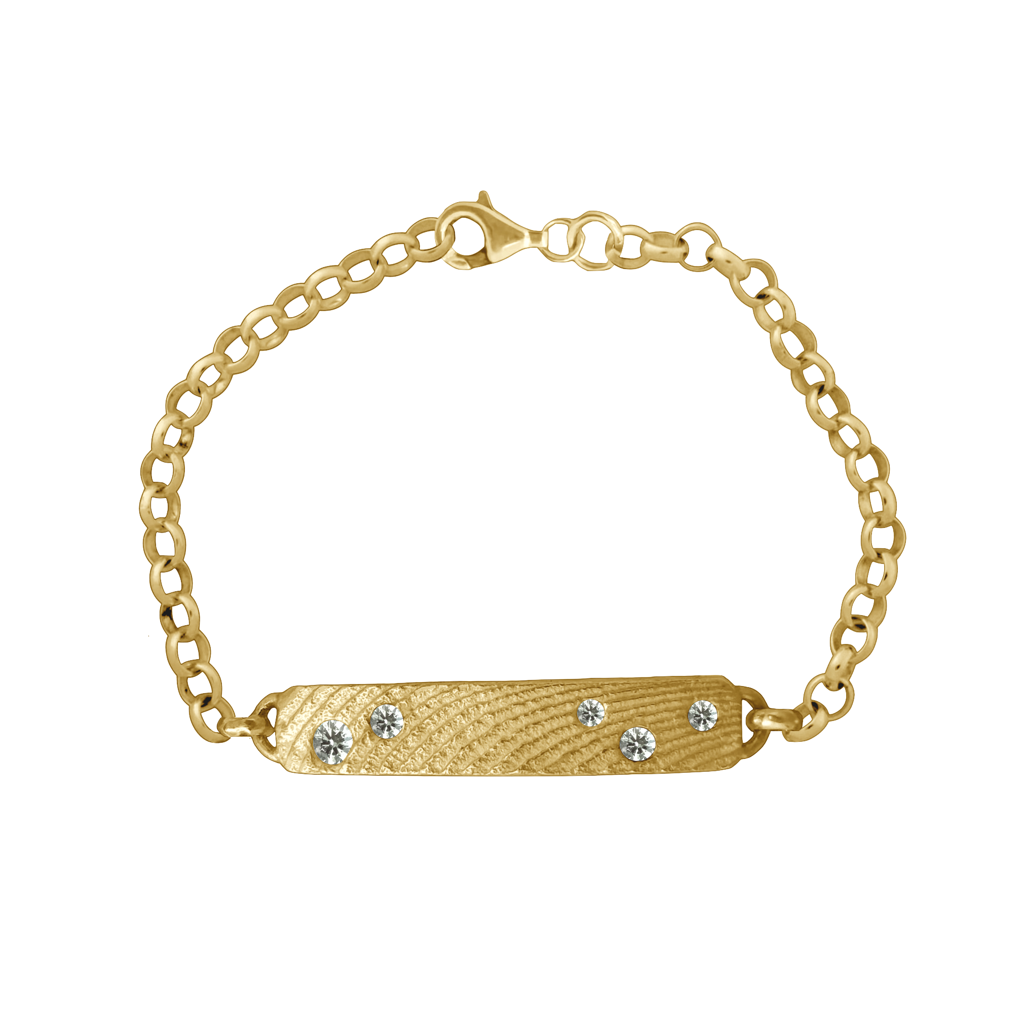 Stoned Plate Bracelet